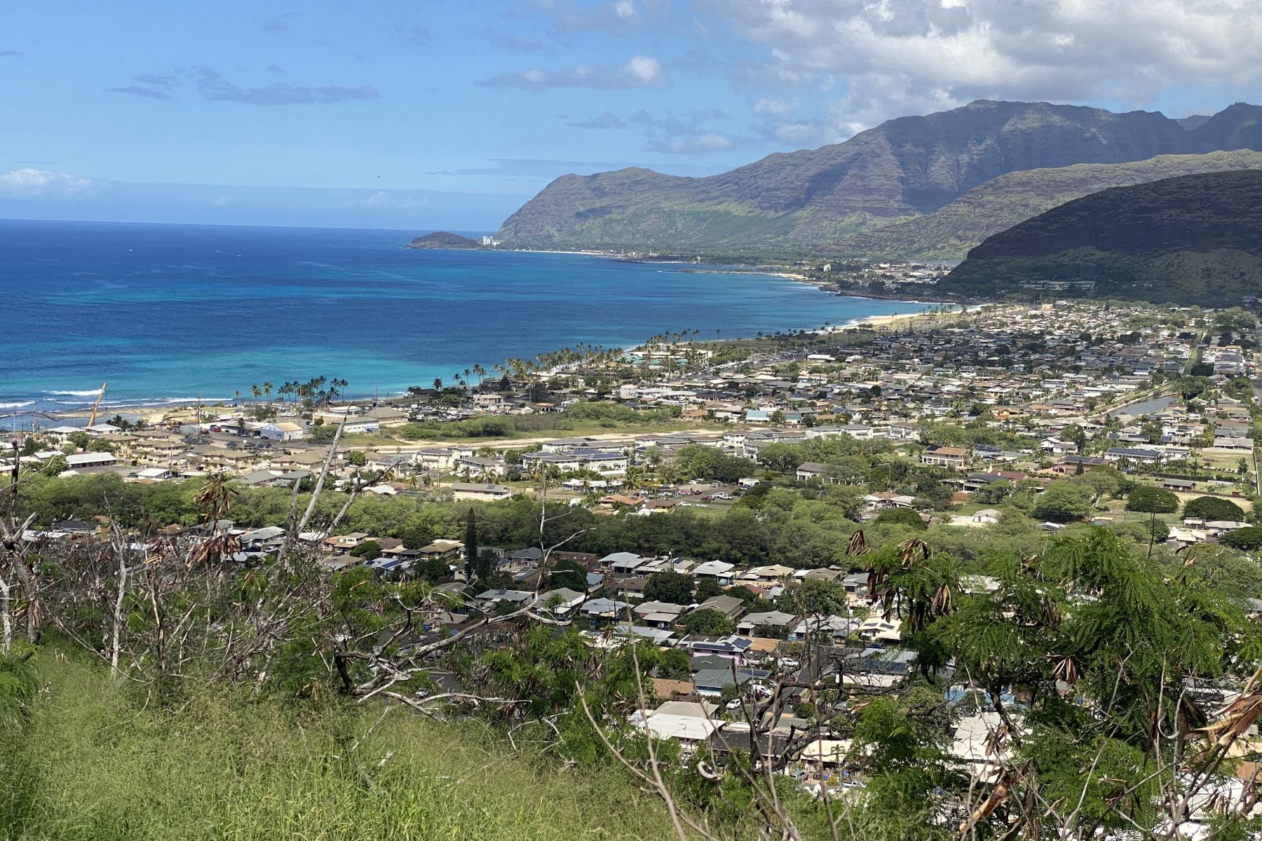 Beautiful ocean views on Oahu