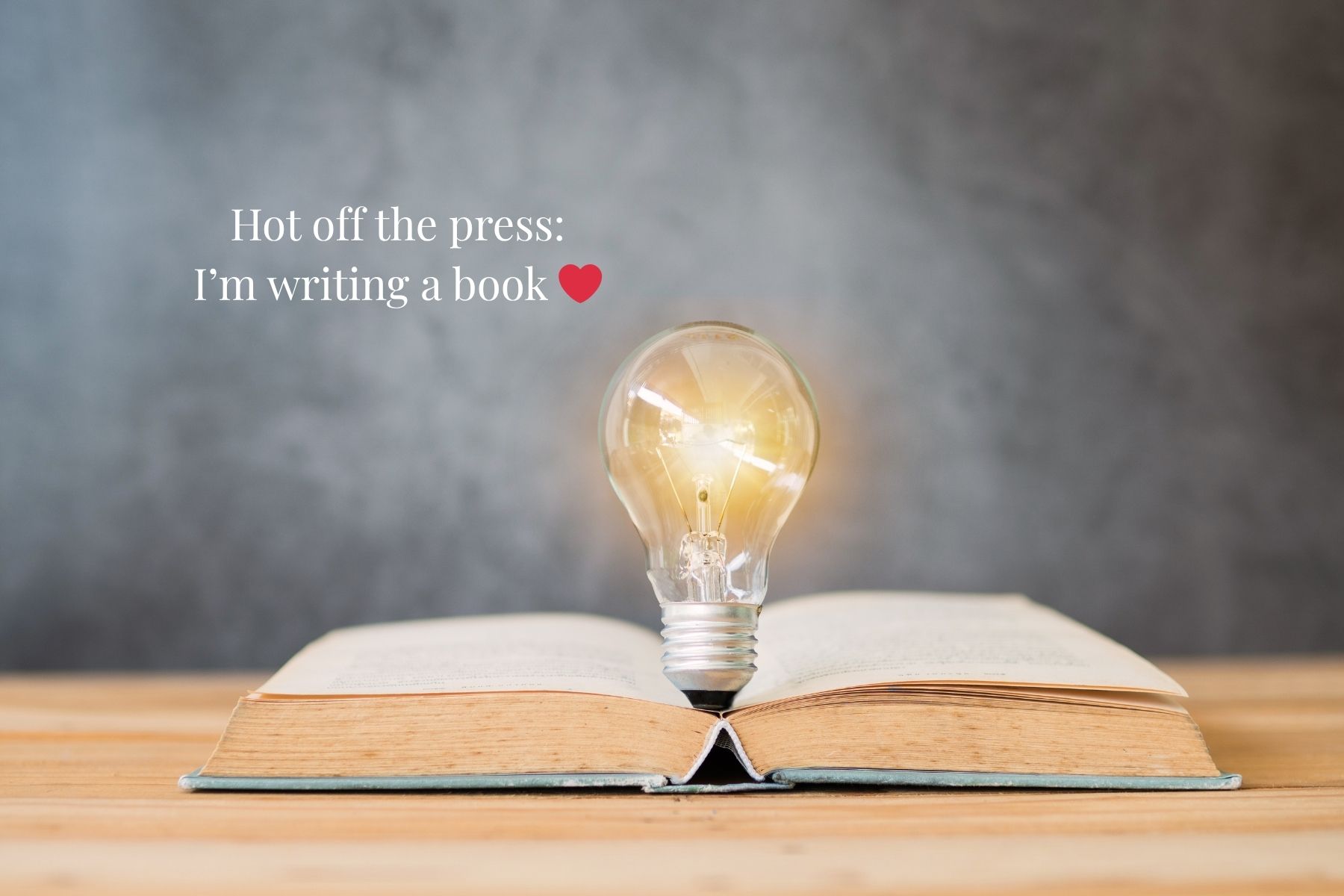 I'm writing a book