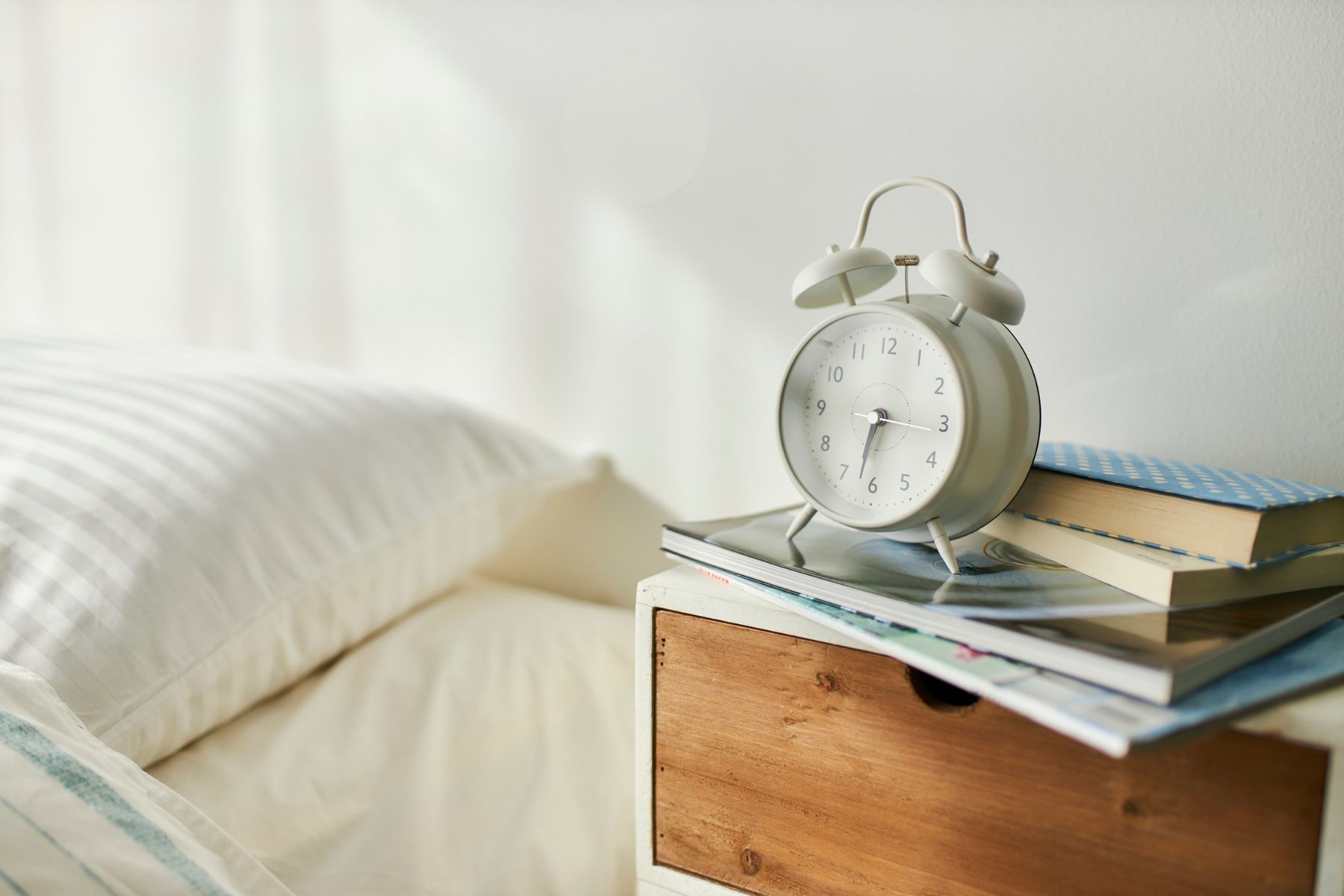 start decluttering with a nightstand