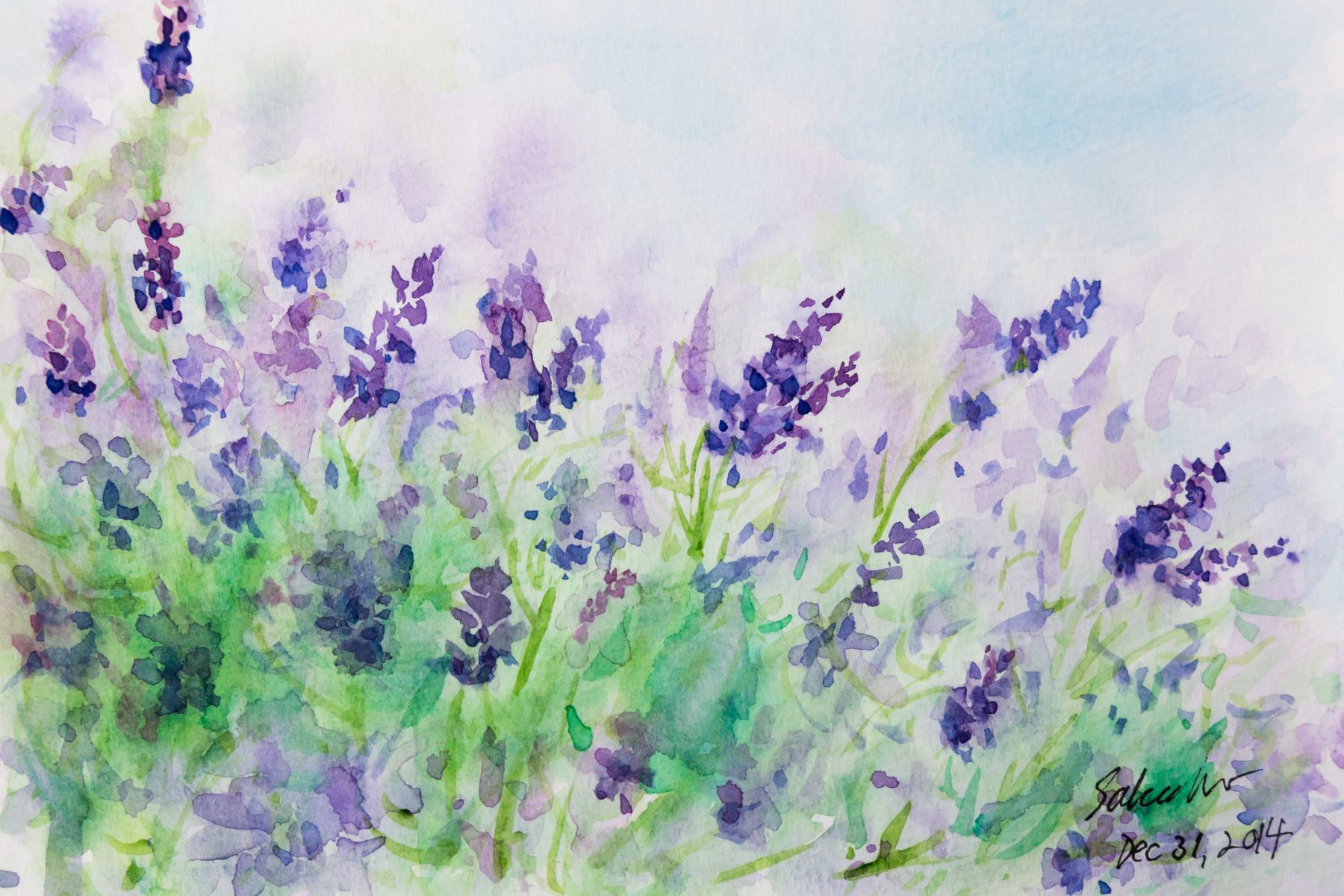 Watercolor painting as a hobby
