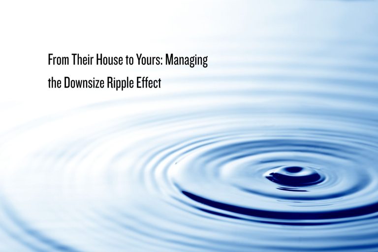 Dwonsize ripple effect of decluttering with your parents