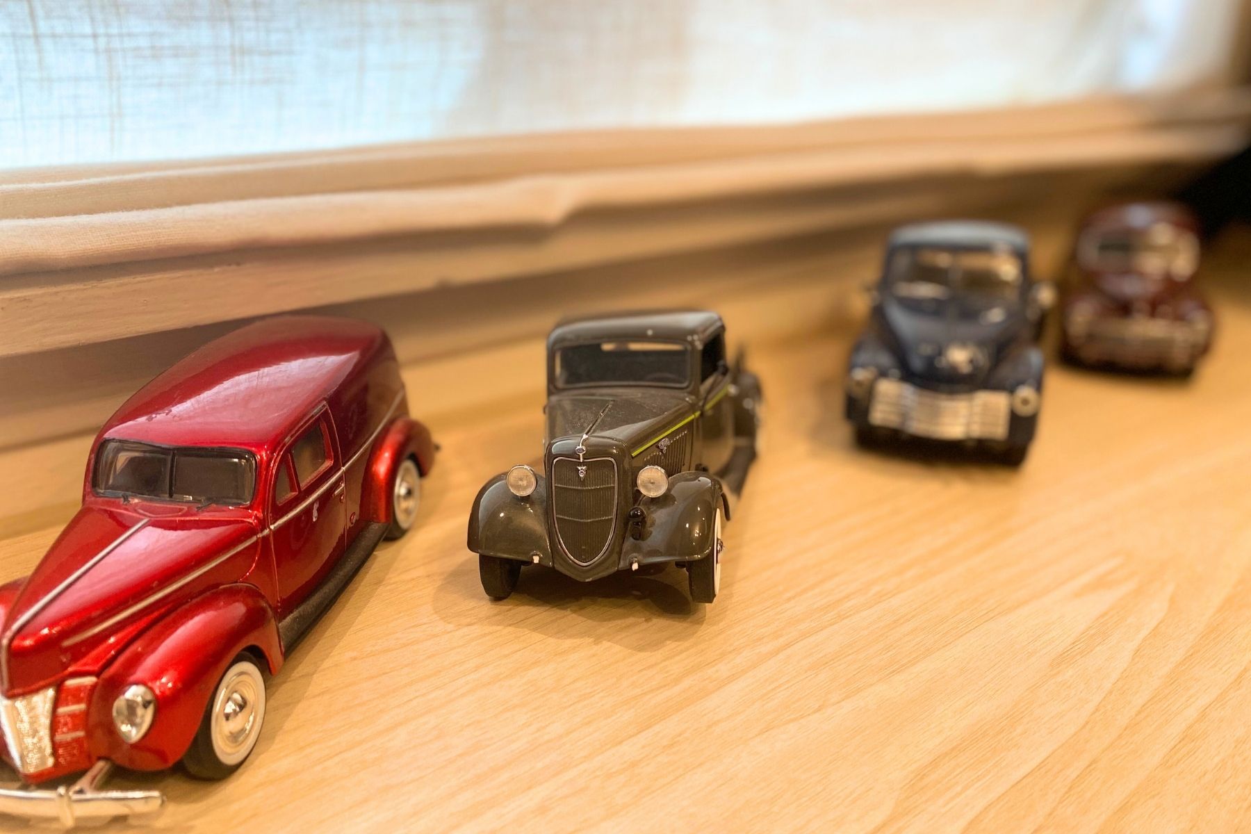 Collection of miniature cars