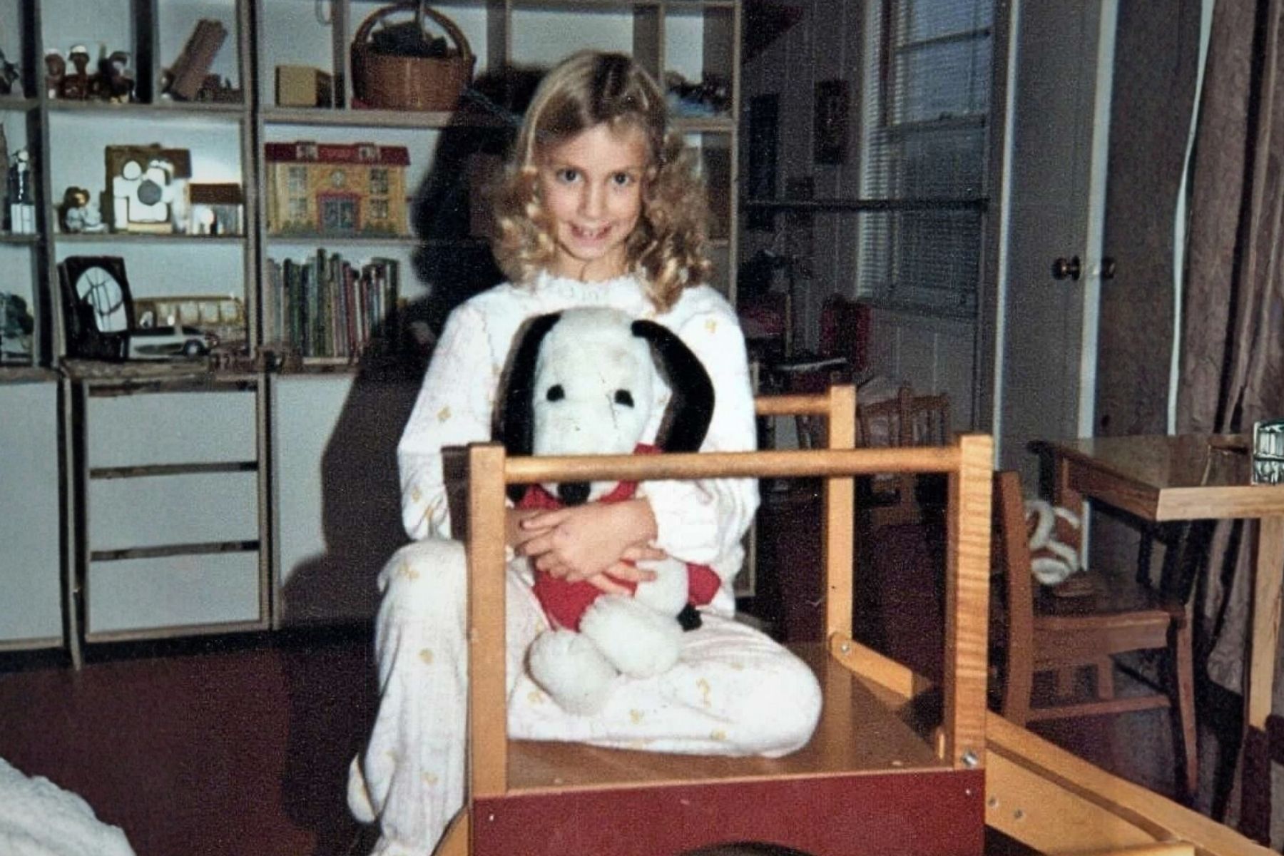 Carrie in her childhood clutter era