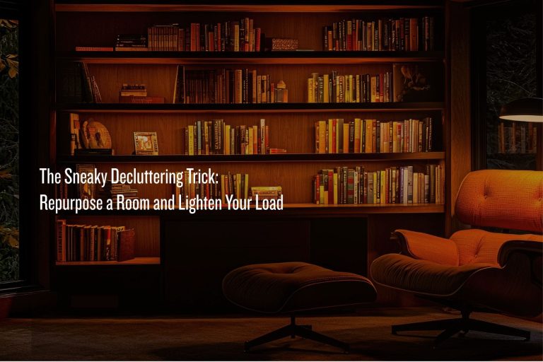 Repurpose a room to delcutter, like a home library