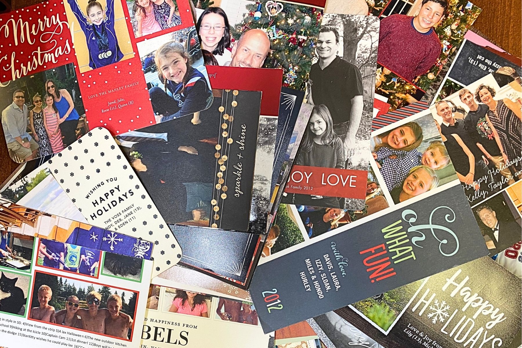 Declutter Holiday Cards