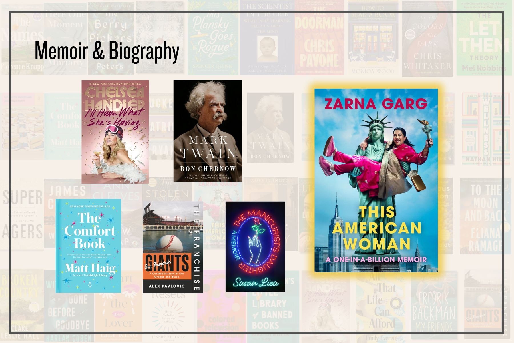 My favorites in Memoirs and biographies
