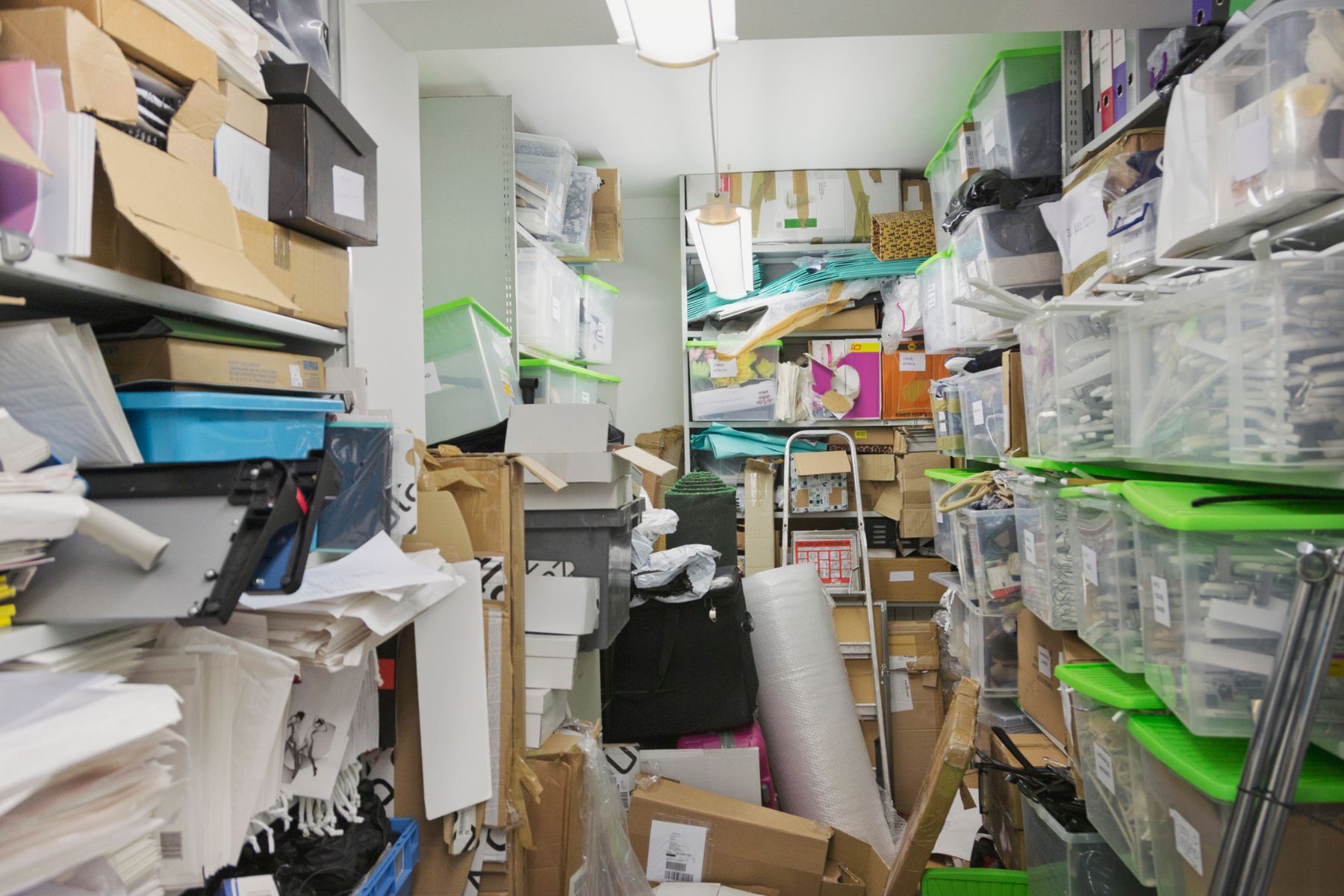 The risk of a big mess when you declutter