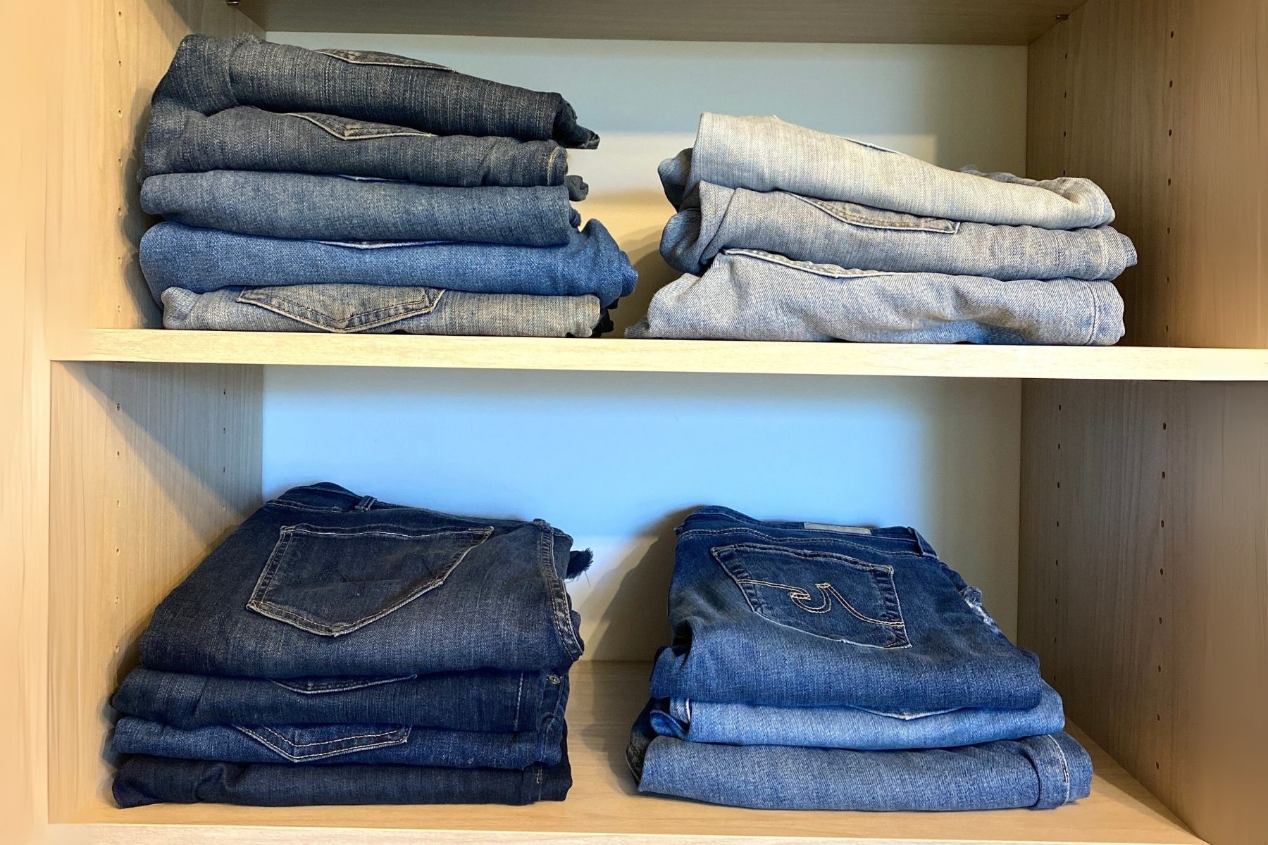 Declutter the denim in your closet