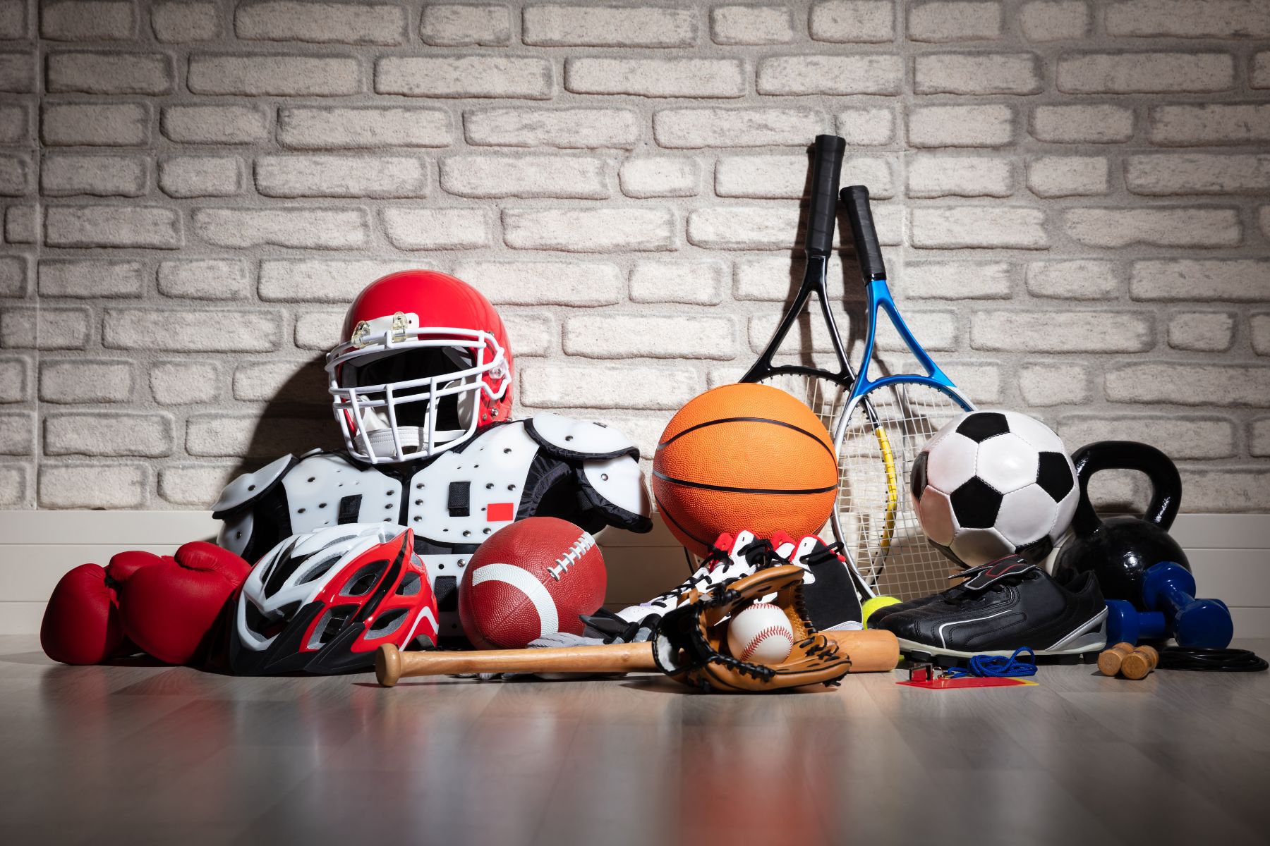 Find your kids' old sports equipment on your home tour