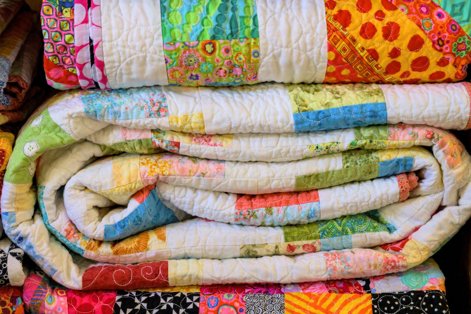 Sentimental clutter like quilts